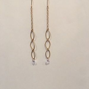 Gold Color Link Earring